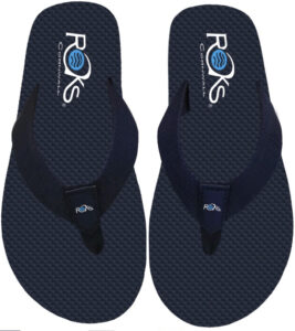 flip flops blue blue top